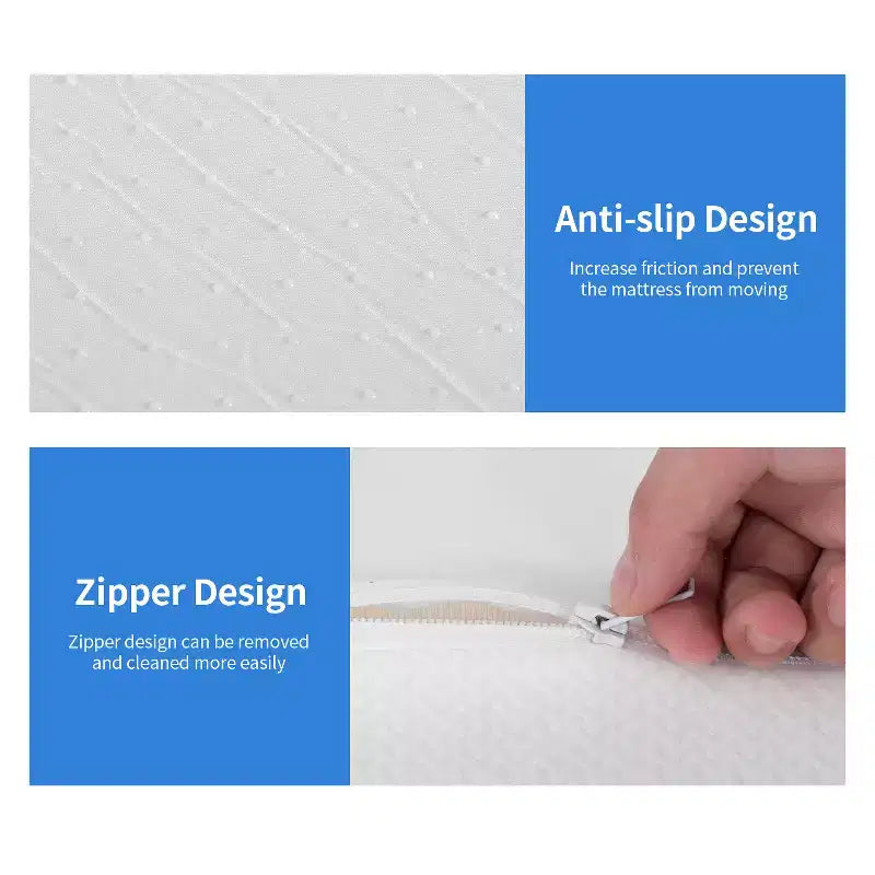 FDW 12 Inch Green Tea Memory Foam Mattress Cooling Gel Infused Mattress,Fiberglass Free/CertiPUR-US Certified/Bed-in-a-Box,White