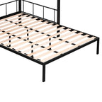 Twin over Full Bunk Bed with Shelves, Grid Panel and Separated Bottom Bed
