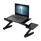 Folding Laptop Desk with Cooling Fan and Mouse Pad