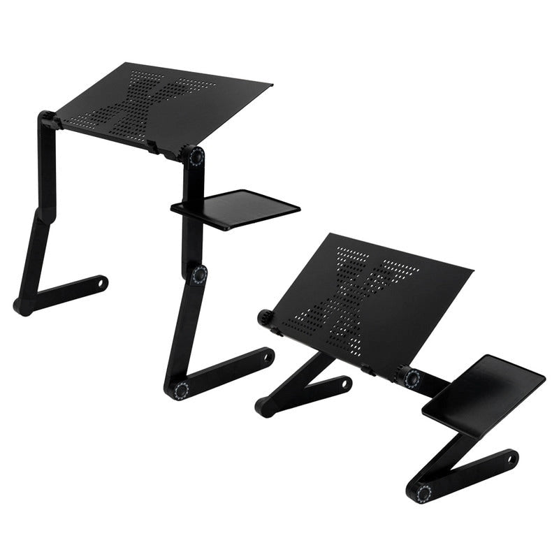 Folding Laptop Desk with Cooling Fan and Mouse Pad
