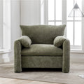 38.6" W Oversized Accent Armchair with Chenille Upholstery
