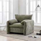 38.6" W Oversized Accent Armchair with Chenille Upholstery