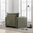 38.6" W Oversized Accent Armchair with Chenille Upholstery