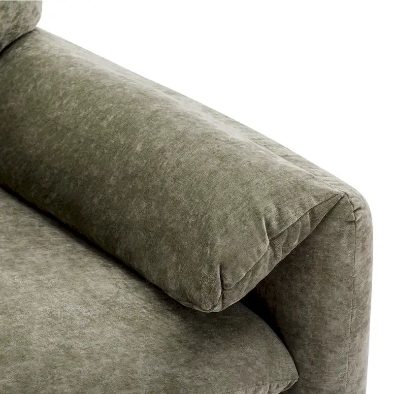 38.6" W Oversized Accent Armchair with Chenille Upholstery