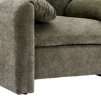38.6" W Oversized Accent Armchair with Chenille Upholstery