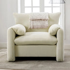 38.6" W Oversized Accent Armchair with Chenille Upholstery