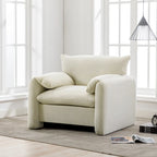 38.6" W Oversized Accent Armchair with Chenille Upholstery