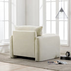 38.6" W Oversized Accent Armchair with Chenille Upholstery