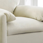 38.6" W Oversized Accent Armchair with Chenille Upholstery