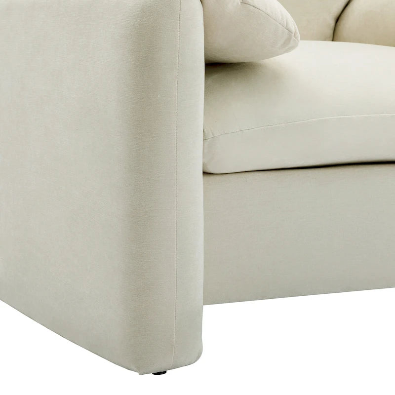 38.6" W Oversized Accent Armchair with Chenille Upholstery