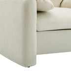 38.6" W Oversized Accent Armchair with Chenille Upholstery
