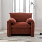 38.6" W Oversized Accent Armchair with Chenille Upholstery