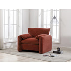 38.6" W Oversized Accent Armchair with Chenille Upholstery