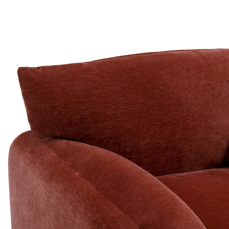 38.6" W Oversized Accent Armchair with Chenille Upholstery