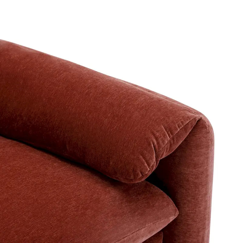 38.6" W Oversized Accent Armchair with Chenille Upholstery