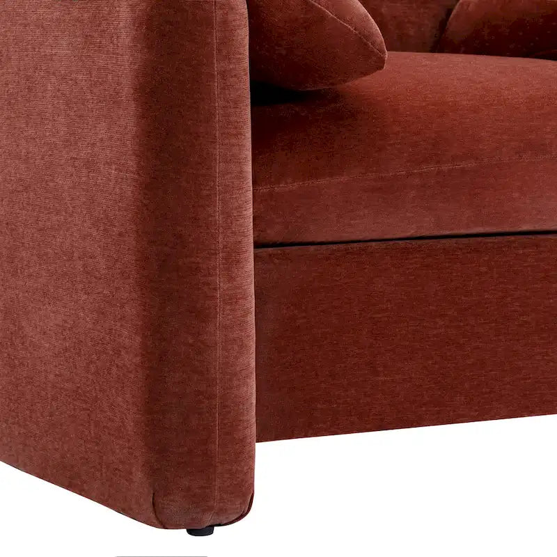 38.6" W Oversized Accent Armchair with Chenille Upholstery