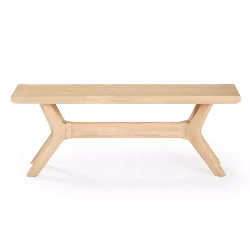 Banc de salle à manger en bois massif Verso Plank+Beam, banc d'entrée 48, banc de chambre minimaliste