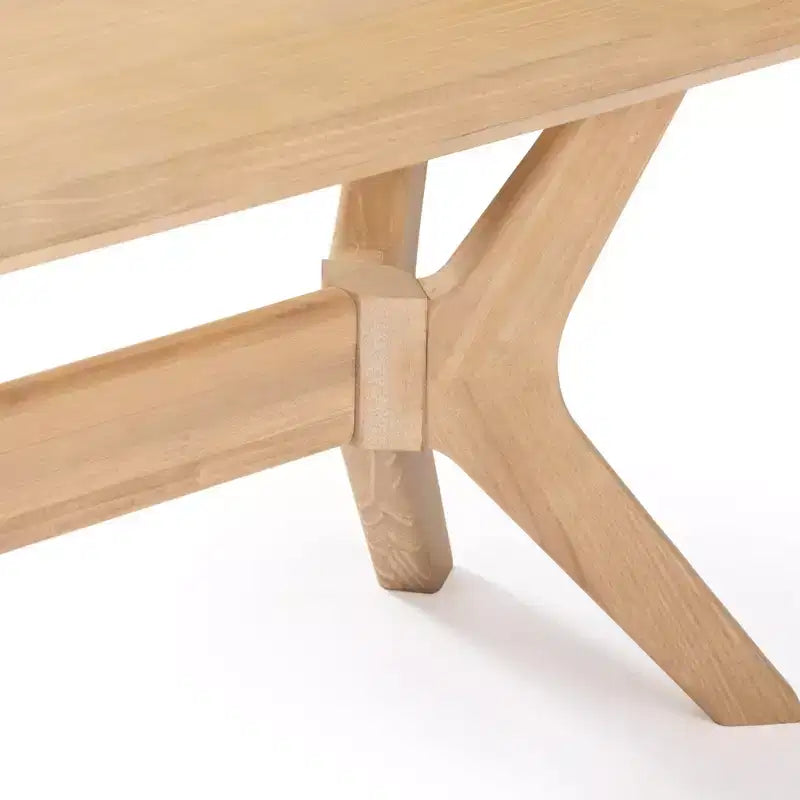Banc de salle à manger en bois massif Verso Plank+Beam, banc d'entrée 48, banc de chambre minimaliste
