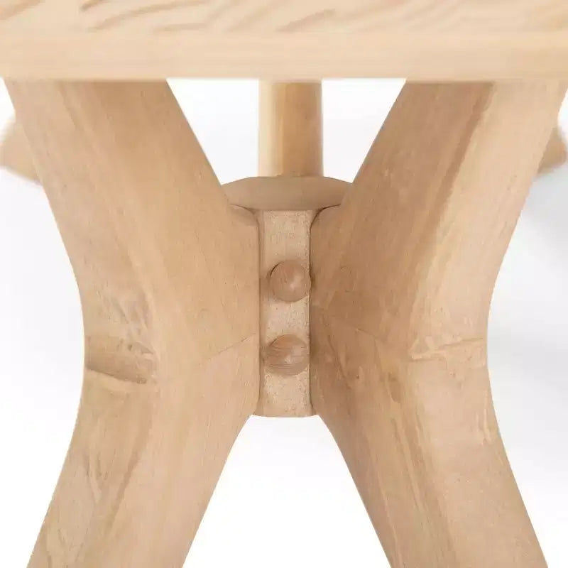 Banc de salle à manger en bois massif Verso Plank+Beam, banc d'entrée 48, banc de chambre minimaliste