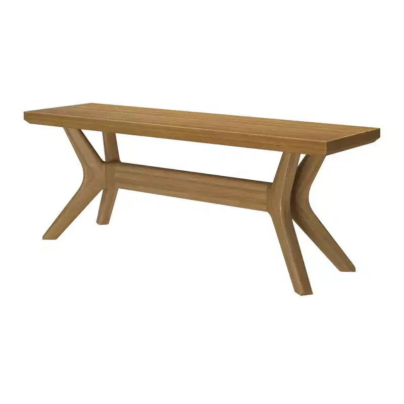 Banc de salle à manger en bois massif Verso Plank+Beam, banc d'entrée 48, banc de chambre minimaliste