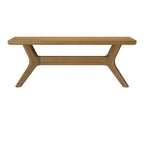 Banc de salle à manger en bois massif Verso Plank+Beam, banc d'entrée 48, banc de chambre minimaliste