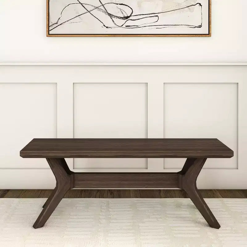 Banc de salle à manger en bois massif Verso Plank+Beam, banc d'entrée 48, banc de chambre minimaliste