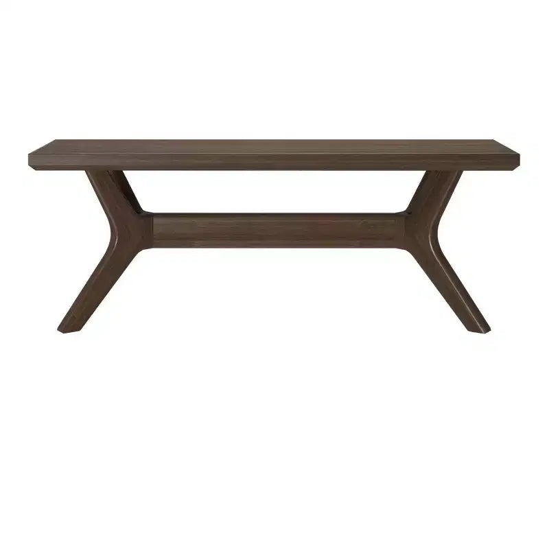 Banc de salle à manger en bois massif Verso Plank+Beam, banc d'entrée 48, banc de chambre minimaliste