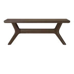 Banc de salle à manger en bois massif Verso Plank+Beam, banc d'entrée 48, banc de chambre minimaliste