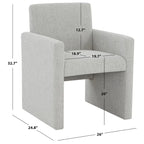 Linen Arm Chair - 26W x 25D x 33H