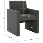 Linen Arm Chair - 26W x 25D x 33H