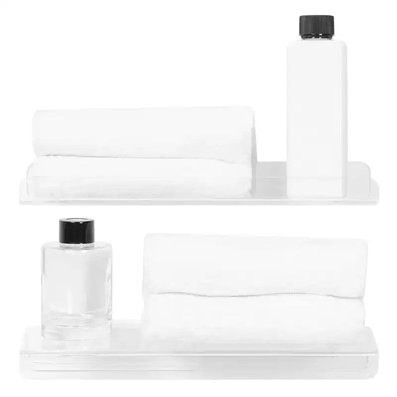 Étagères murales flottantes en acrylique transparent Unique Bargains pour salle de bain et salon