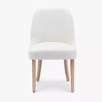 Chaise de salle à manger en bouclette rembourrée de style milieu de siècle WestinTrends