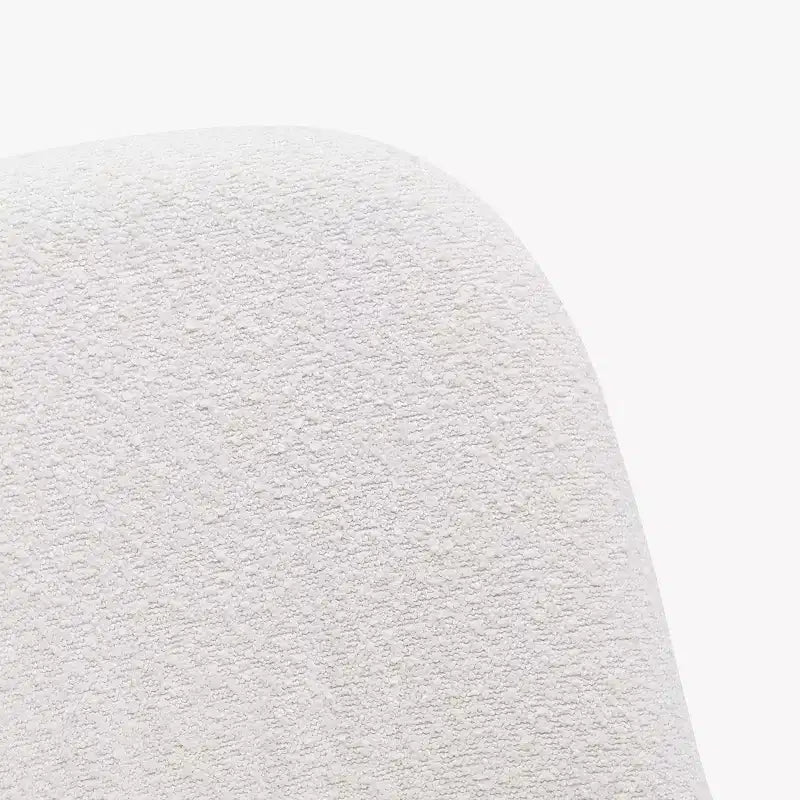 Chaise de salle à manger en bouclette rembourrée de style milieu de siècle WestinTrends