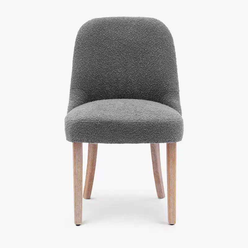 Chaise de salle à manger en bouclette rembourrée de style milieu de siècle WestinTrends