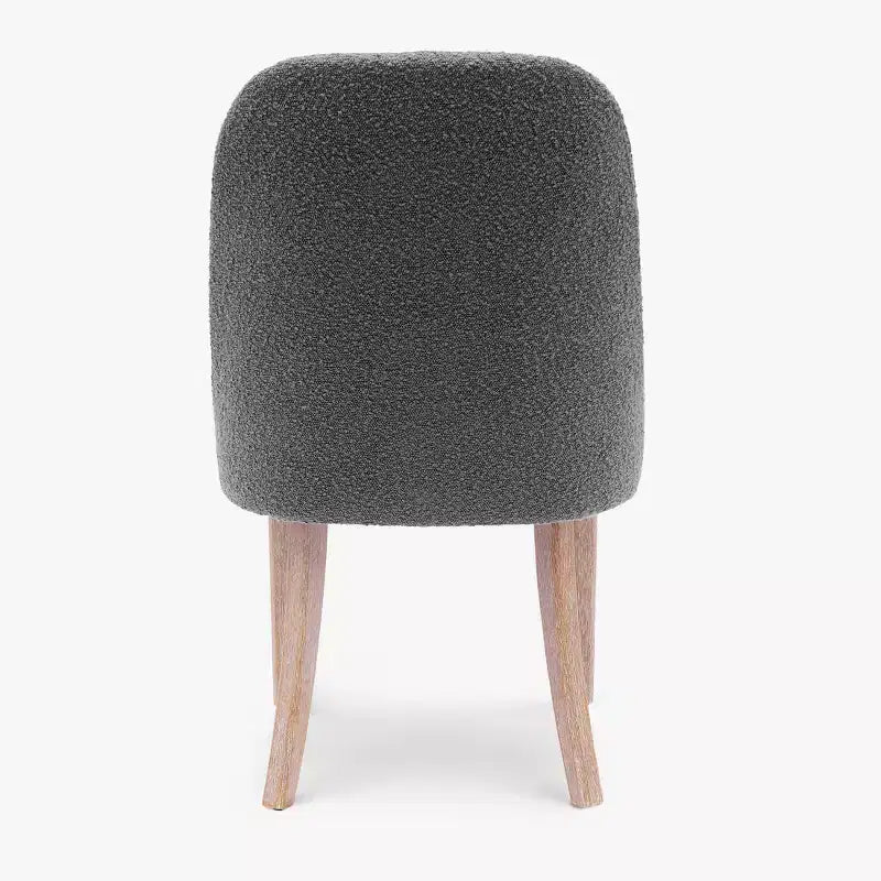 Chaise de salle à manger en bouclette rembourrée de style milieu de siècle WestinTrends