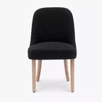 Chaise de salle à manger en bouclette rembourrée de style milieu de siècle WestinTrends