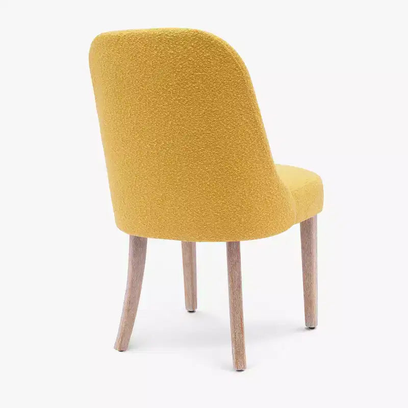Chaise de salle à manger en bouclette rembourrée de style milieu de siècle WestinTrends