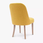 Chaise de salle à manger en bouclette rembourrée de style milieu de siècle WestinTrends