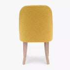Chaise de salle à manger en bouclette rembourrée de style milieu de siècle WestinTrends