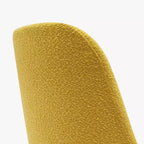 Chaise de salle à manger en bouclette rembourrée de style milieu de siècle WestinTrends