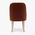 Chaise de salle à manger en bouclette rembourrée de style milieu de siècle WestinTrends