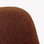 Chaise de salle à manger en bouclette rembourrée de style milieu de siècle WestinTrends