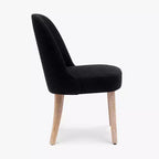 Chaise de salle à manger en bouclette rembourrée de style milieu de siècle WestinTrends