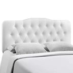 Tête de lit Annabel en vinyle rembourré blanc - Modway