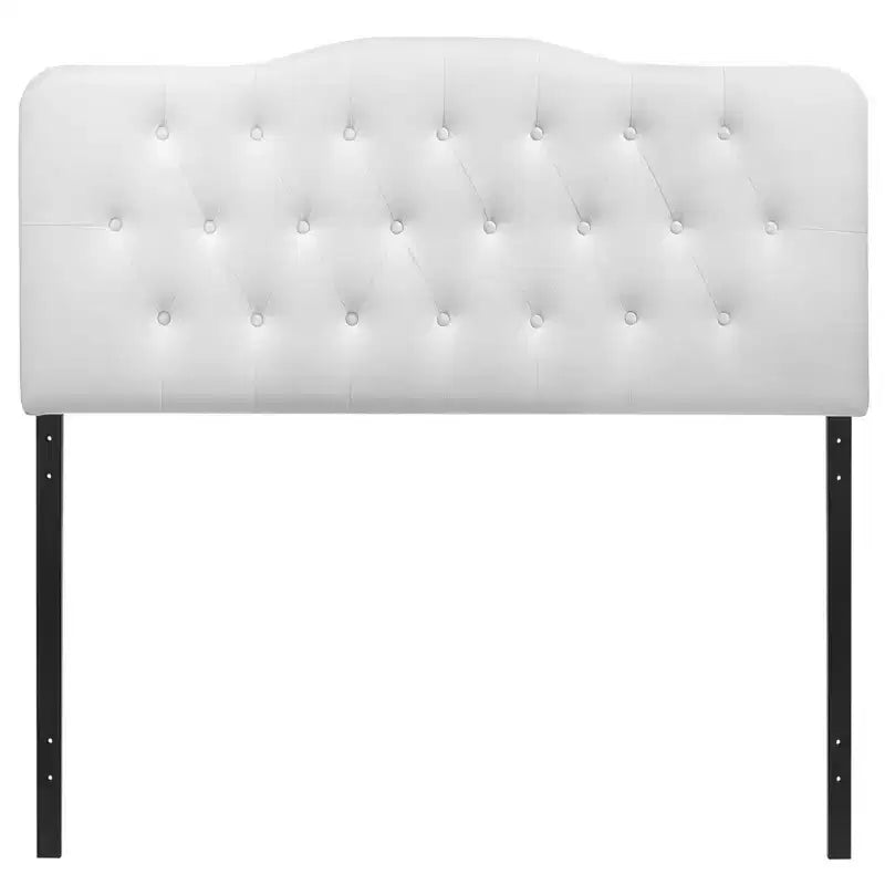 Tête de lit Annabel en vinyle rembourré blanc - Modway