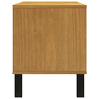 Solid Pine Wood TV Stand with Drawers – 43.3 x 15.7 x 19.7 in.