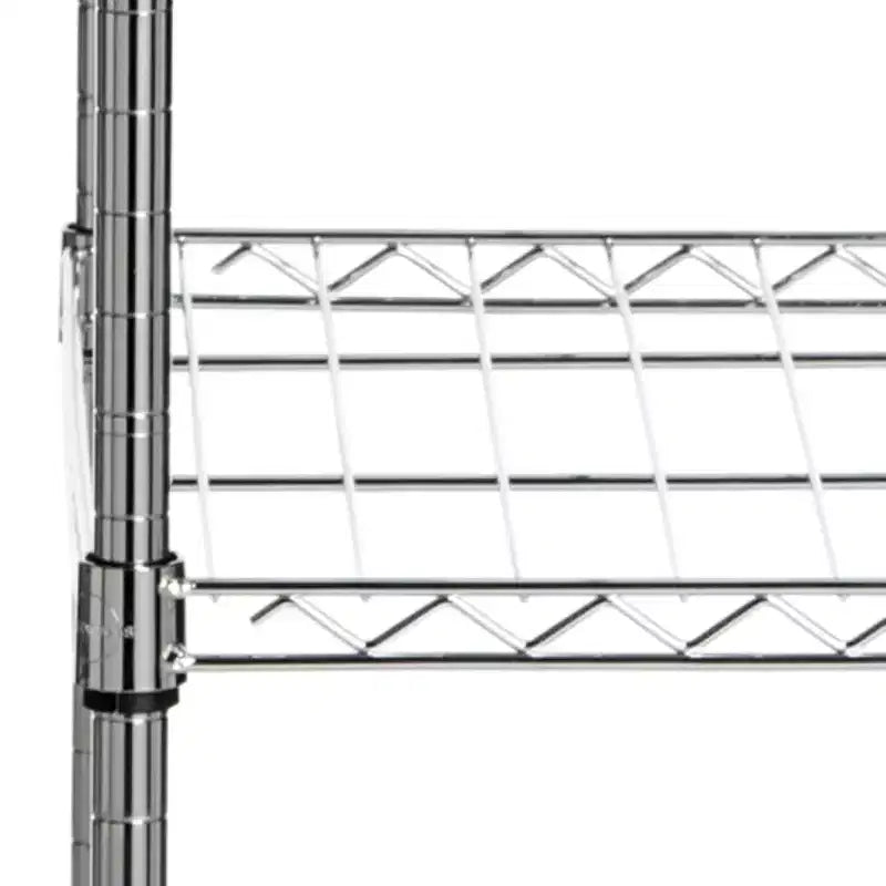 Portant à vêtements réglable Betsy (roulettes/roues en option) - HAC1008 - Chrome - Safavieh