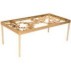 Antique Gold Leaf Coffee Table 48"W x 24"D x 18"H