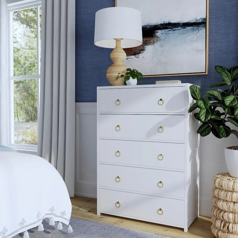 5-Drawer Dresser in Acacia Wood