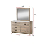 6-Piece Light Brown Panel Bedroom Set